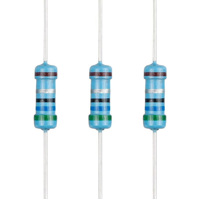 EDGELEC Store 100 قطعة مقاومة 5.6 أوم 1/2 واط (0.5 واط) ±1% تحمل مقاومة معدنية ثابتة، قيم متعددة من المقاومة اختيارية - Image 1