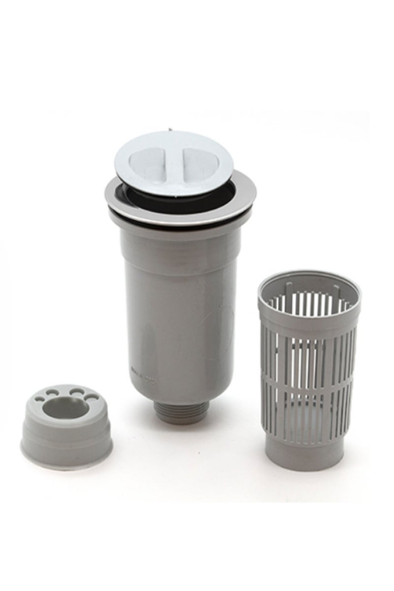 Kana Double outlet directly connected to the sink. Features a durable and solid plastic body. Korean model. - Image 2