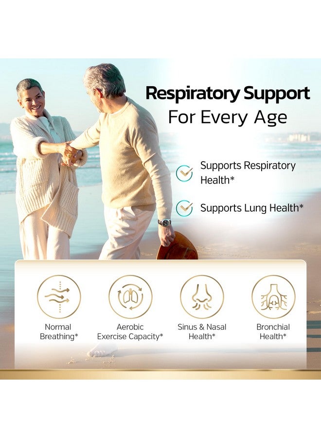 Sunergetic Sunergetic Premium Lung Support Supplement - Lung Cleanse & Detox Supplement With Mullein Leaf, NAC, Bromelain & Boswellia-Lung Health Formula for Respiratory, Breathing & Bronchial Health-60 Capsules  - Image 5