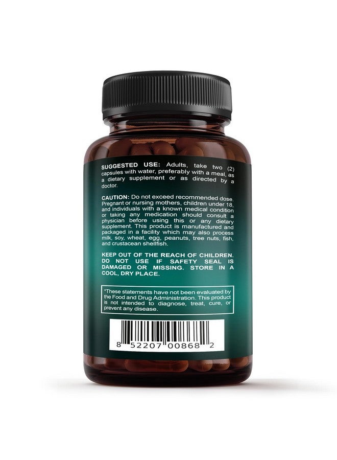 Sunergetic Sunergetic Premium Lung Support Supplement - Lung Cleanse & Detox Supplement With Mullein Leaf, NAC, Bromelain & Boswellia-Lung Health Formula for Respiratory, Breathing & Bronchial Health-60 Capsules  - Image 3