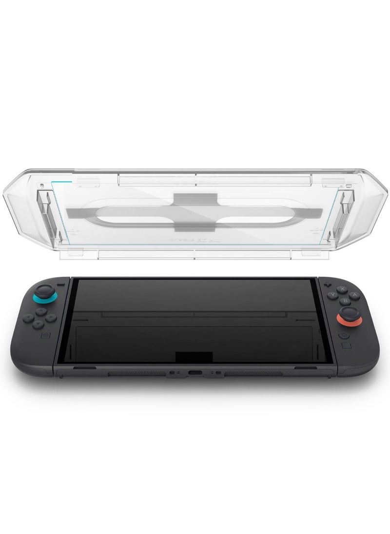 Spigen - GLAStR EZ Fit Nintendo Switch 2 Screen Protector (2025) Premium Tempered Glass - 2 Pack - Image 1
