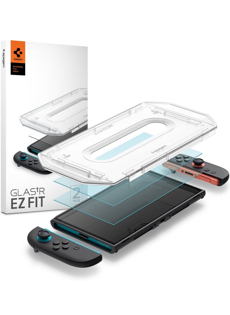 Spigen GLAStR EZ Fit Nintendo Switch 2 Screen Protector (2025) Premium Tempered Glass - 2 Pack  - Image 1
