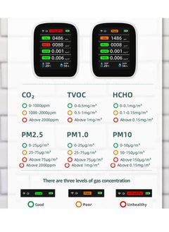 KASTWAVE Air Quality Monitor Indoor, Quality Monitor Detects Carbon Dioxide, 8 in1 Home Air Quality Tester, Smart Home for Indoor Air Quality Test, for Home, Car, Free Smart Life App  - Image 3