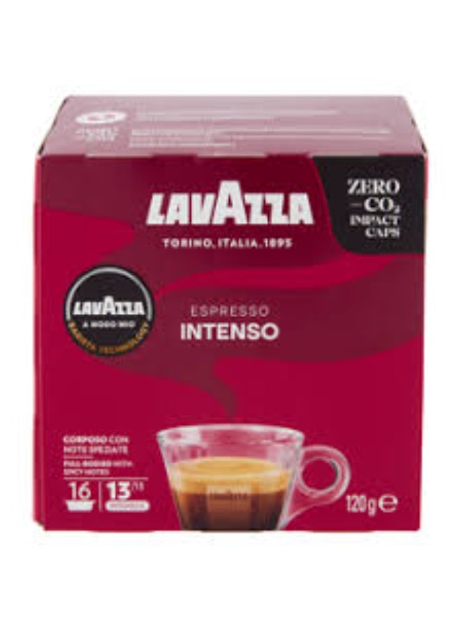 Lavazza A Modo Mio Intenso Coffee Capsules - 16 Capsules