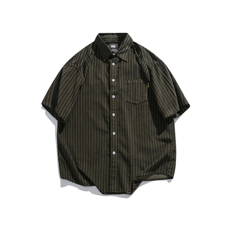 Ruiienrs X Planet Music 2024 Japanese All-Match Loose Striped T-Shirt 0245 - Image 1