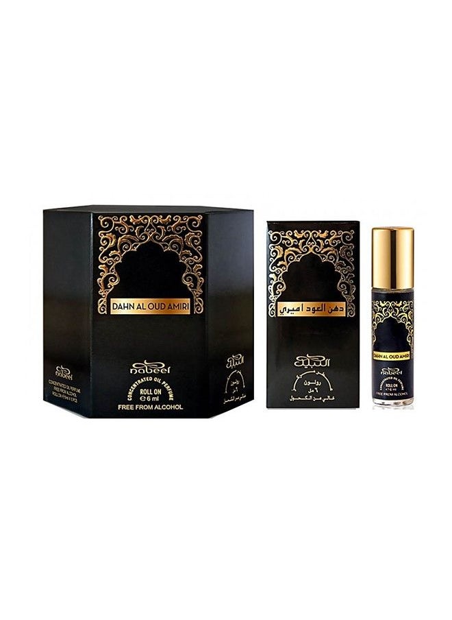 Nabeel - 2 Pieces Combo Set Nabeel Dahn Al Oud Amiri Eau De Parfum 100 ML and Roll On 6 ML - Image 1
