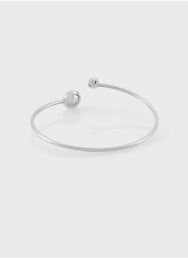 CALVIN KLEIN Twisted Bezel Solitaire Bangle