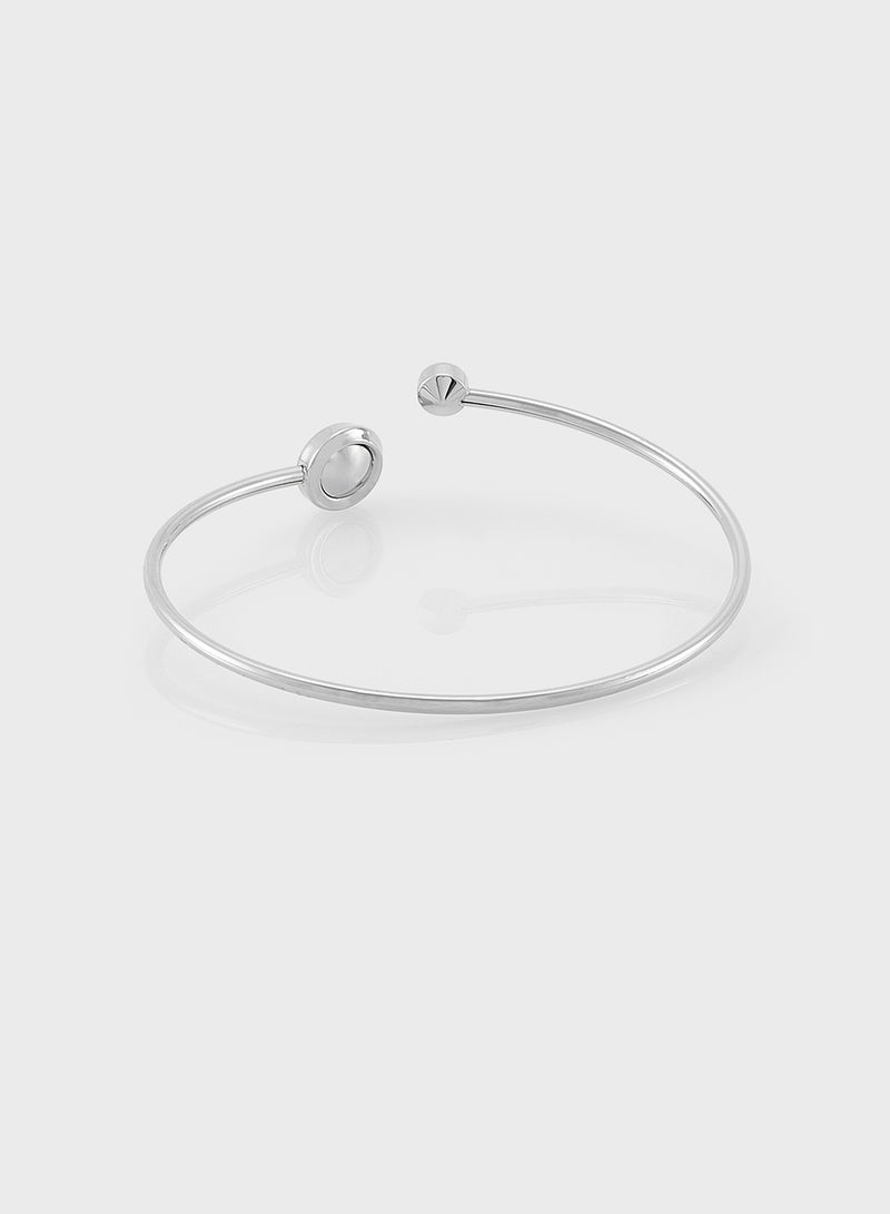 CALVIN KLEIN Twisted Bezel Solitaire Bangle  - Image 2