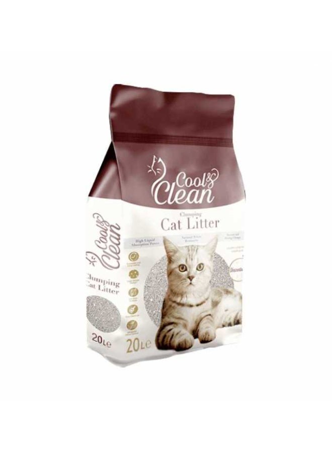 Patimax Cool & Clean Clumping Cat Litter 20L[Flavor - Orange]