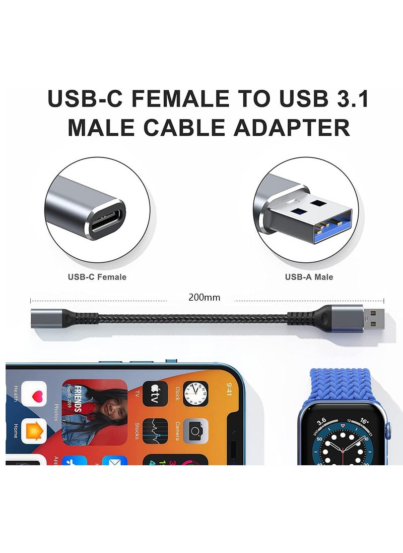 TYCOM USB C Female to USB Male Adapter, 5inch USB A to Type C Connector, Compatible with iPhone 12 Mini/12 Pro Max/11 Pro Max, Type-C Earphone  - Image 5