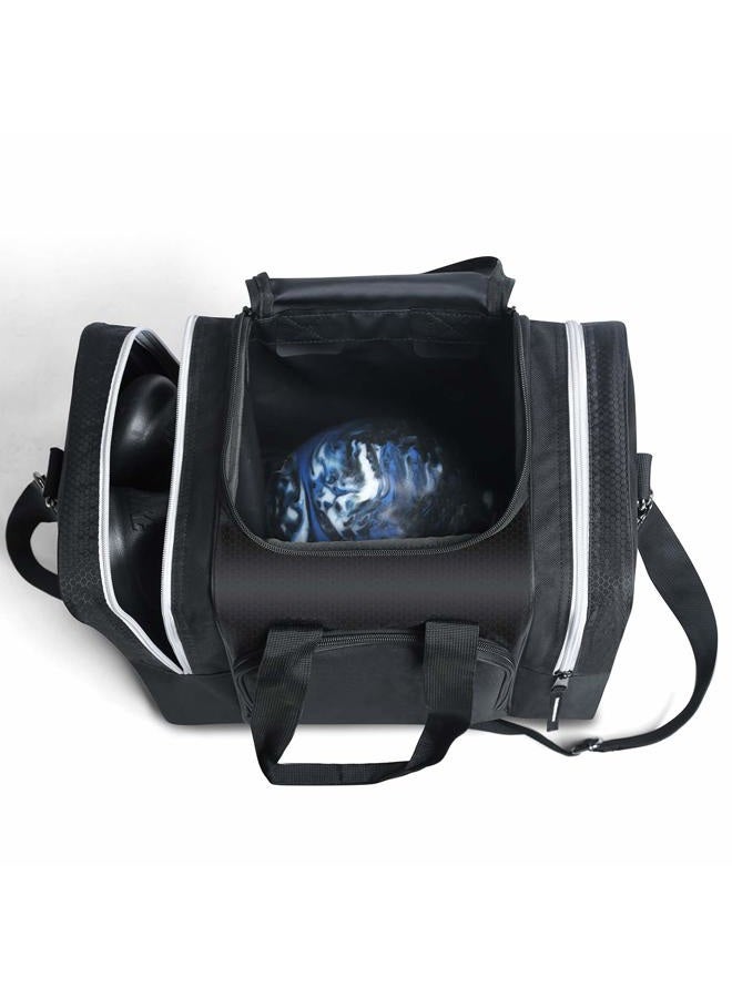 Mangrove Bowling Ball Bag for Single Ball, 2025 Bowling Bag with Plastic Ball Holder, Bowling Tote Fits Bowling Shoes Up to Mens Size 14 and Accessories (Black) - Image 3