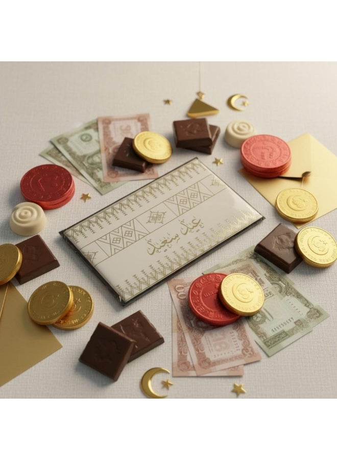 Eid Money Envelopes Set of 6 – “Asakum Min Awadah” Eidiyah Cash Gift Envelopes - Image 1