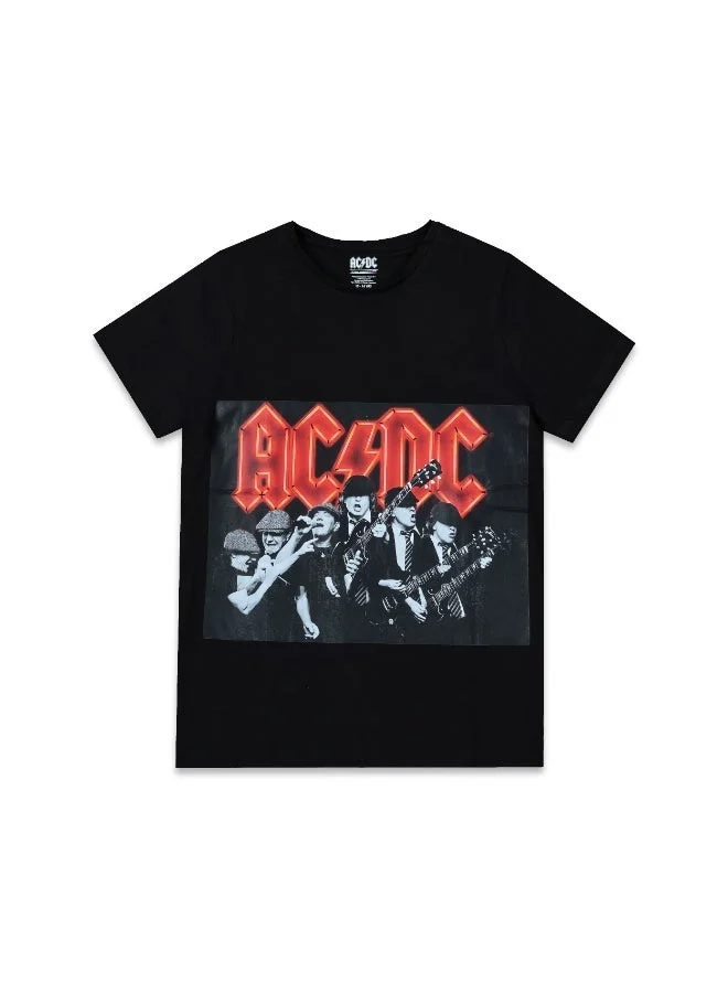 Trucare ACDC  Boy's Short Sleeve 100% Cotton T-Shirt