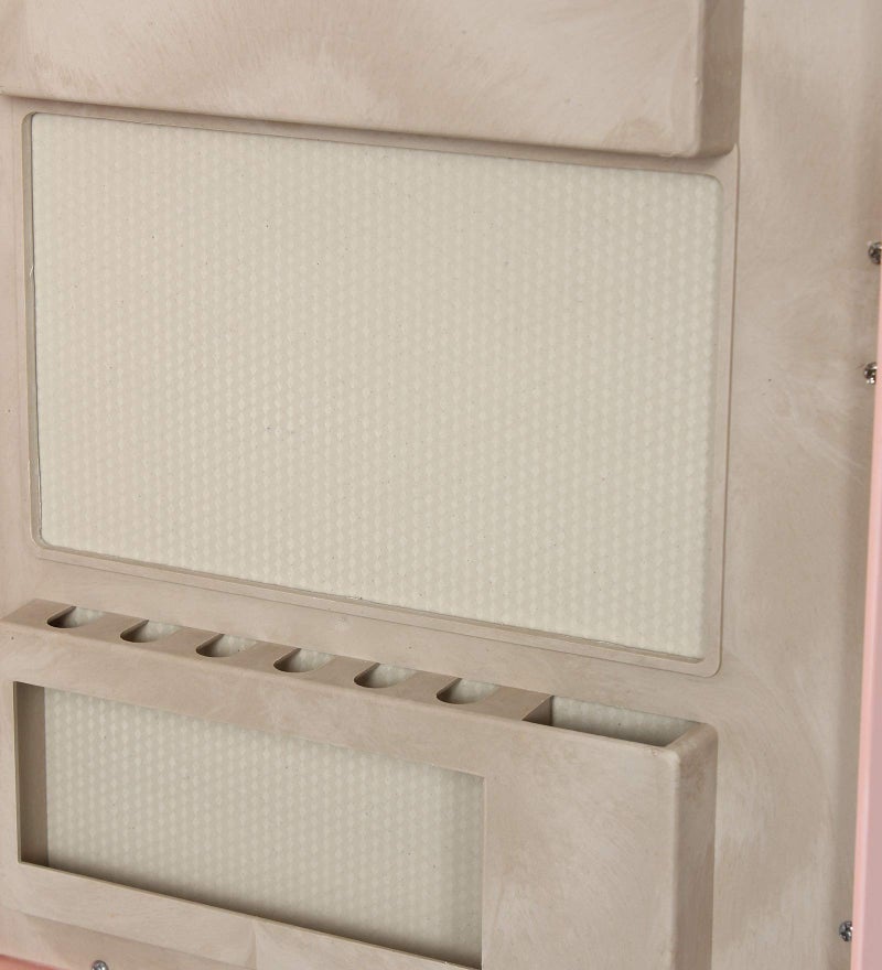 zahab HiFi Plastic Bathroom Cabinet Pink Single Door 12 x 4 x 16 inch - Image 3