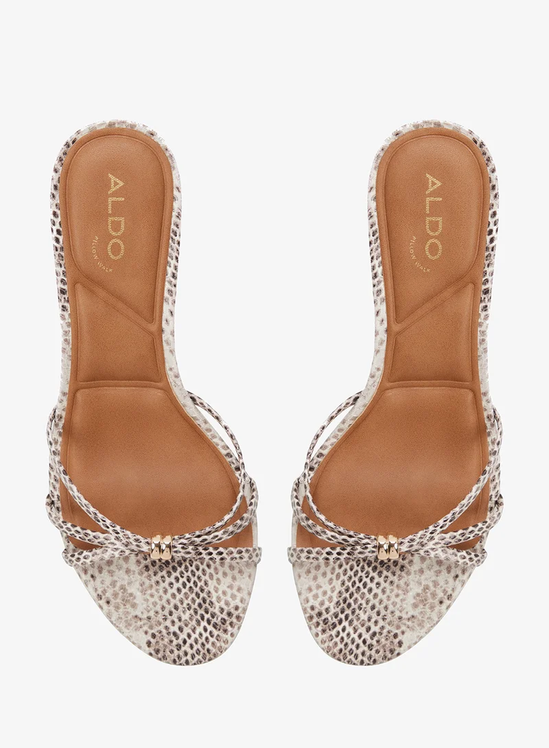 Aldo Grey Multi Madalyn Heeled Sandals for Women | Best Price UAE