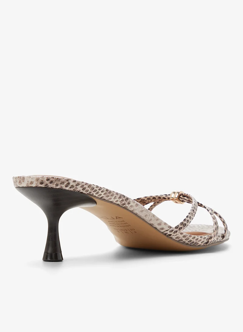 Aldo Grey Multi Madalyn Heeled Sandals for Women | Best Price UAE