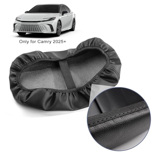 CKE for 9th Gen Camry LE SE XLE XSE Compatible with Toyota Camry 2025 Accessories Car Center Console Organizer Box Cover Armrest Cover Glove Tray Protector -Black Stitches - Image 2