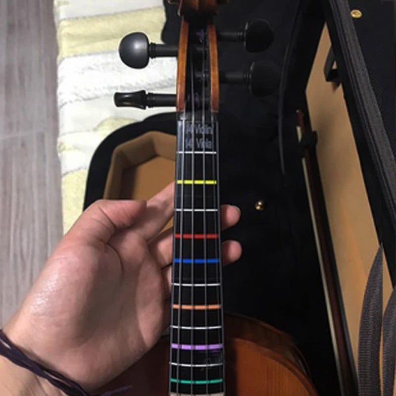 PERLMAN Cello Fingerboard Sticker Guide � Fret Position Decal Markers for Beginners | Finger Placement Labels for Practice & Learning (4/4) - Image 4