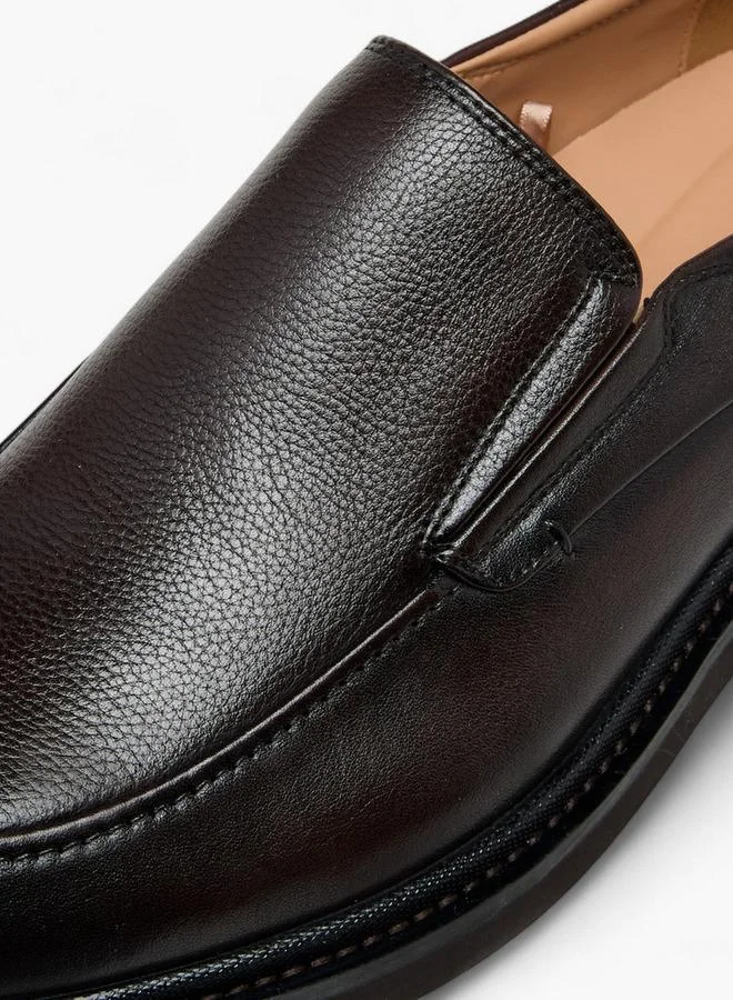 Duchini BROWN Men'S Leather Solid Slip-On Loafers for Men | Best Price UAE