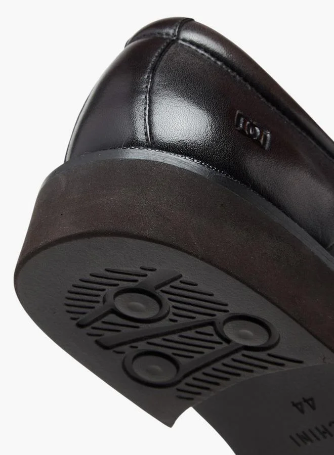 Duchini BROWN Men'S Leather Solid Slip-On Loafers for Men | Best Price UAE