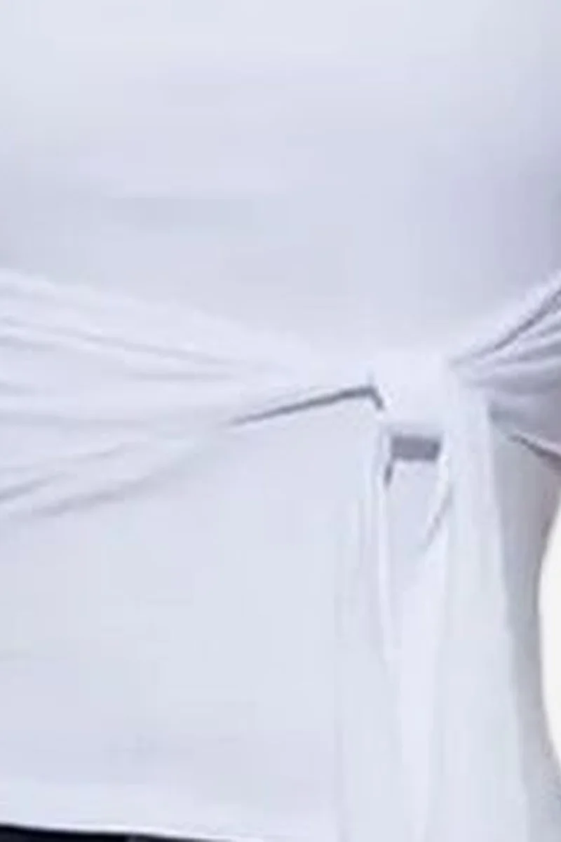 Dilvin White DILVIN Slim Fit Strapless Bandeau Blouse for Women | Best Price UAE
