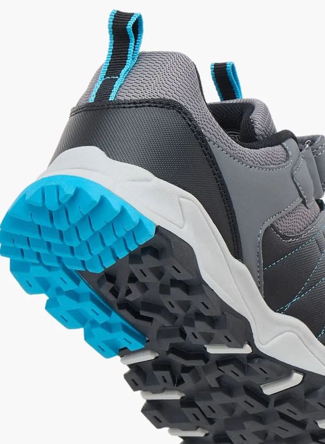 Kappa Boys Panelled Lace Detail Sports Shoes with Hook and Loop Closure