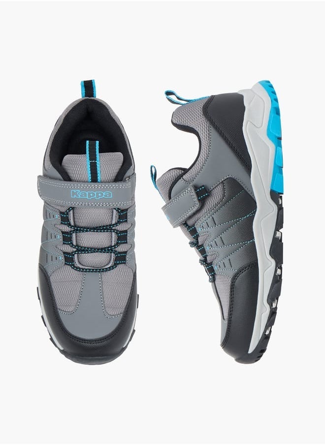 Kappa Boys Panelled Lace Detail Sports Shoes with Hook and Loop Closure  - Image 2
