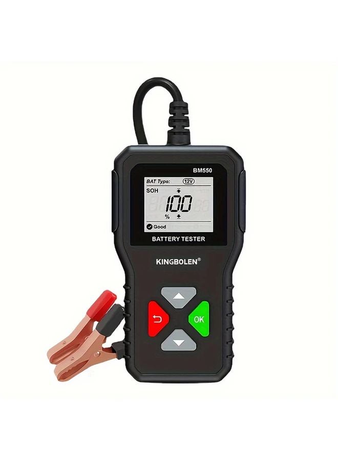 اختبار بطارية السيارة BM550 6 فولت 12 فولت 24 فولت CCA 100-2000 نظام الكشف ABS راتنج دقة 0.01 الطاقة بالسلك - Image 1