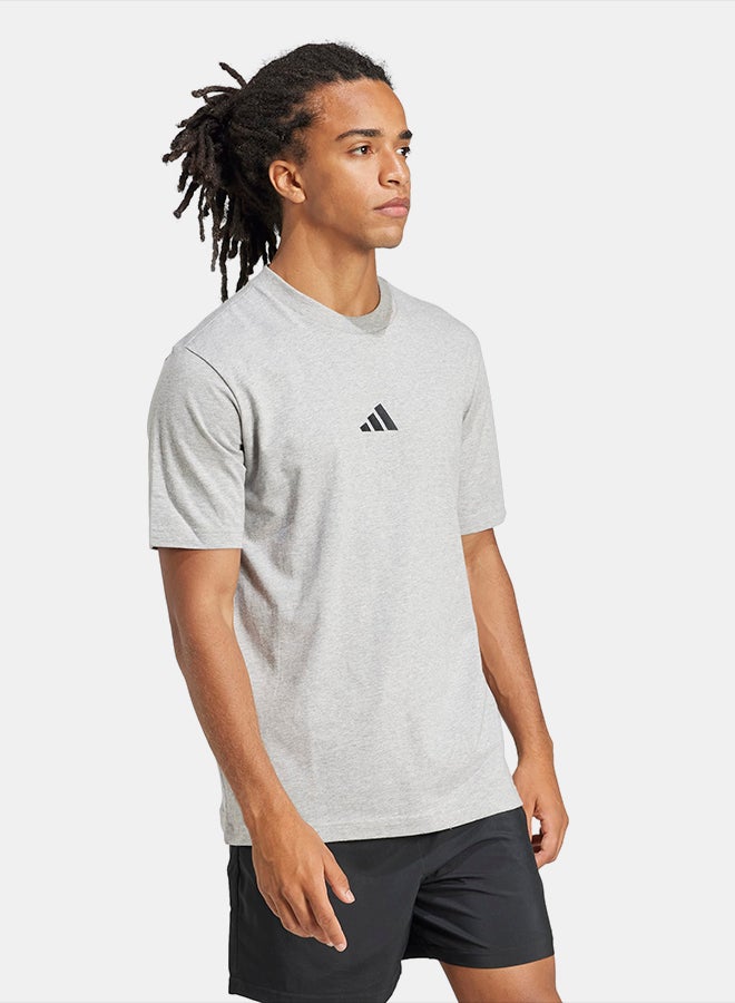 Adidas Essentials Small Logo Single Jersey T-Shirt - Image 3