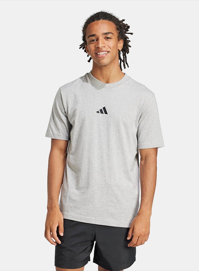 Adidas Essentials Small Logo Single Jersey T-Shirt - Image 1