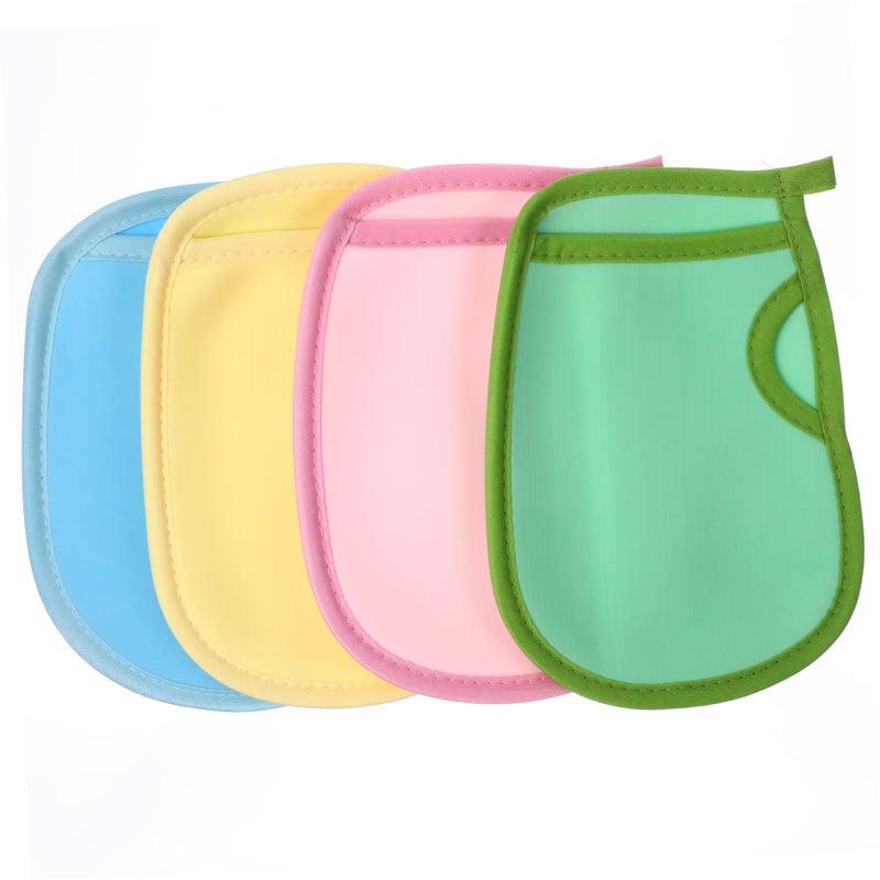 4Pcs Kids Bath Gloves Gentle Exfoliating Shower Mitts For Sensitive Skin - Image 2