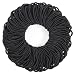 Anezus 200 Pcs Hair Ties for Women Girls Hair Elastics Hair Bands Ponytail Holders Hair Rubber Bands for Thick Straight Curly Hair Black - Image 2