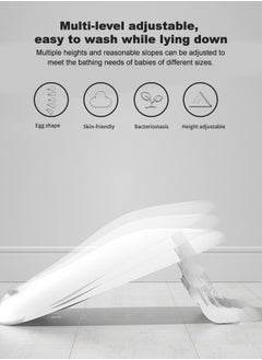 BAYBEE Baby Bath Seat Chair For Newborn Babies And Height Adjustable Toddlers Baby Shower Seater For Kids 0-12 Months Grey  - Image 5