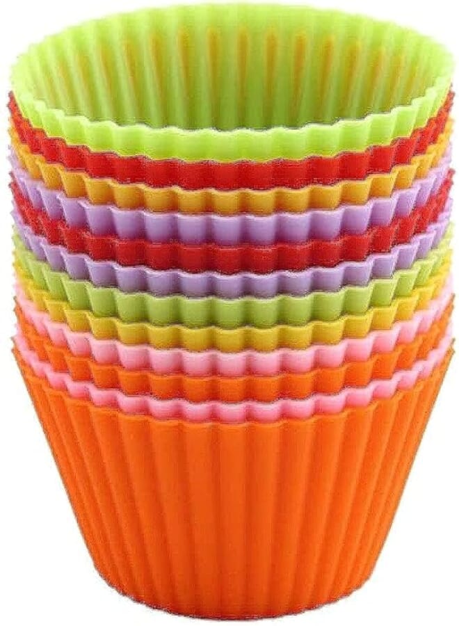 Spaceshoop Linear Silicone Mold Muffin Chocolate Cupcake Cookie Baking Mold_ with one years guarantee of satisfaction and quality