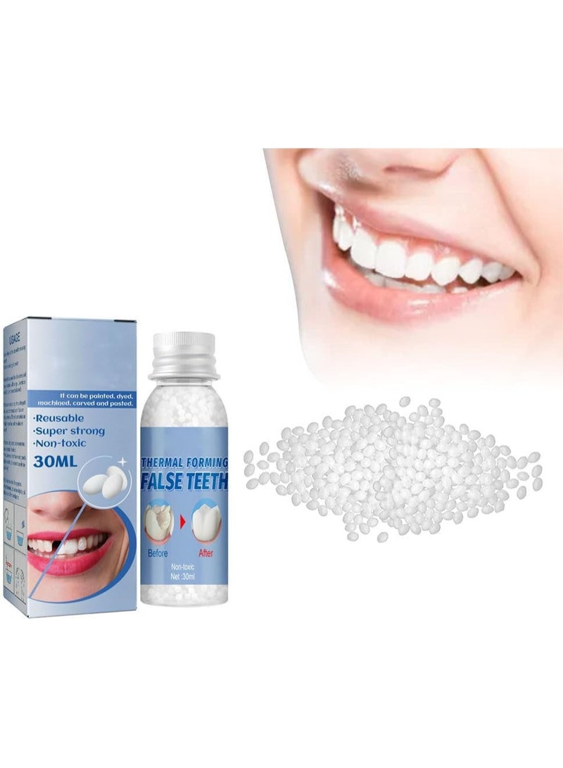 EELHOE 1pc 30g Thermal Forming False Teeth, False Teeth Solid Glue, Temporary Tooth Repair Kit, Teeth And Gaps False Teeth Solid Glue Denture Adhesive, Tooth Repair Gaps Filling Teeth Care - Image 1