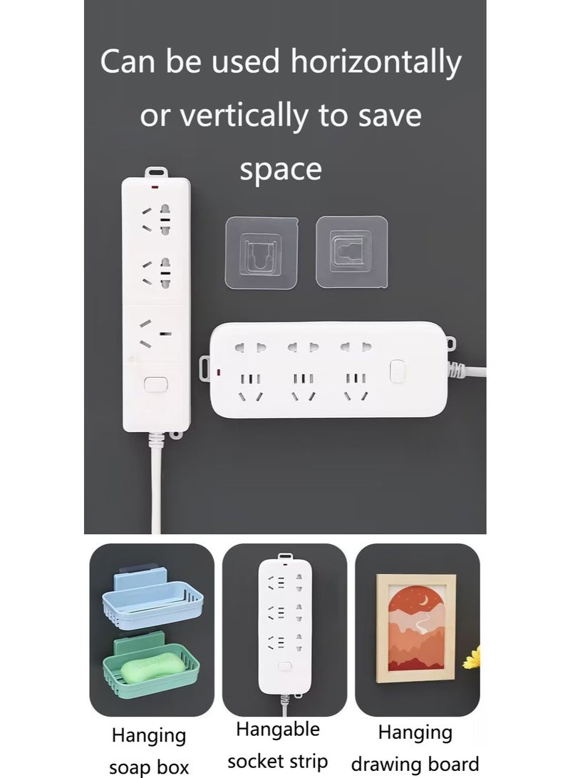 10 pairs of strong adhesive hooks, traceless buckle, punch-free, multi-functional waterproof, suitable for bathroom, kitchen, home, wall hanging, mobile phone adhesive hook, practical hook  - Image 4