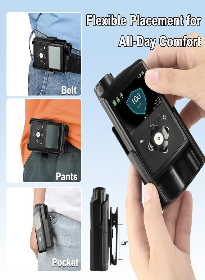 APDTEK علبة مضخة APDTEK Medtronic 780g مع مشبك حزام دوار 360 درجة، ملحقات Medtronic 780g لمرضى السكري، ملحقات علبة حامل مضخة الأنسولين متوافقة فقط مع MiniMed 780G - غير متوافقة مع 770G المُطوّر - Image 5