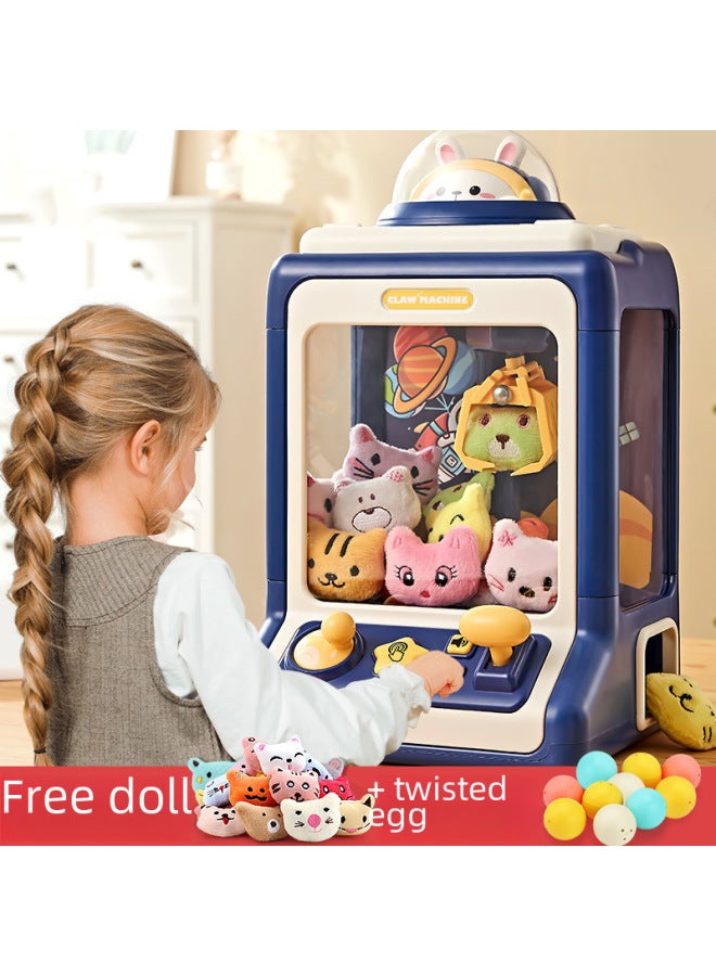 Children's Mini Capsule Toy Crane Game Small Home Use Coin Operated Doll Grabber Machine For Boys Girls Toy Trendsetter-Color:English Express Box (brown Bear) 10 Eggs + 20 Dolls-Specifications:Send Eggs + Free Dolls  - Image 1