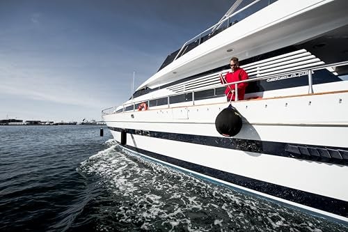 Polyform EFC-A3 Black Boat Fender Cover Fits Polyform A-3 Boat Fenders - Image 2