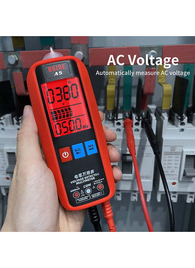 Digital Multimeter Professional Voltage Current Resistance Frequency Capacitance Diode Temperature Capacitance Measurement Test Meter Temp Detector Multitester Digital Backlight Display Tester