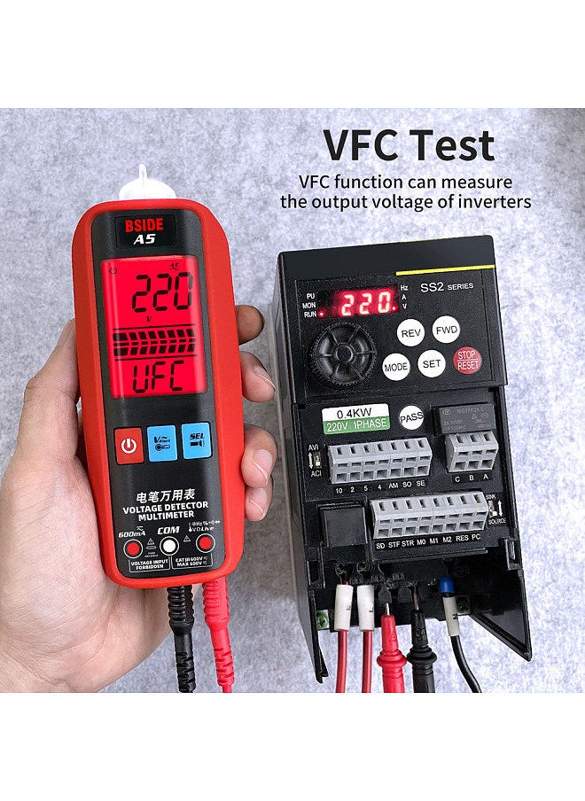 Digital Multimeter Professional Voltage Current Resistance Frequency Capacitance Diode Temperature Capacitance Measurement Test Meter Temp Detector Multitester Digital Backlight Display Tester