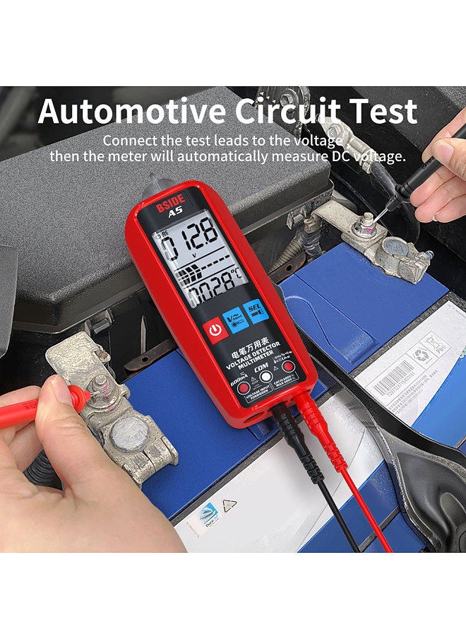 Digital Multimeter Professional Voltage Current Resistance Frequency Capacitance Diode Temperature Capacitance Measurement Test Meter Temp Detector Multitester Digital Backlight Display Tester