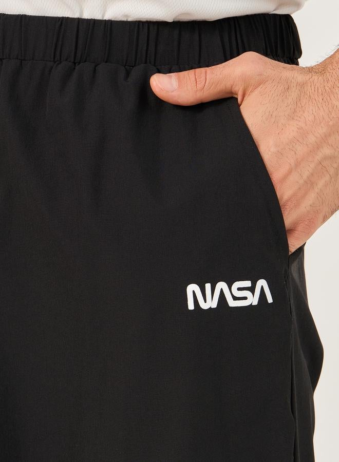 Styli NASA Print Parachute Track Pants with Toggle Cuffed  - Image 4