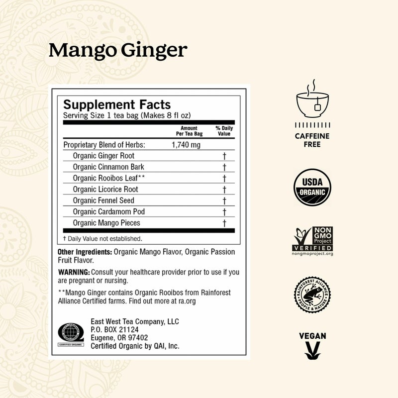 Yogi Tea Ginger Variety Sampler - 16 Bags per Pack (3 Packs) - Caffeine-Free, Organic Nausea Relief Teas â€“ Supports Digestion - Includes Ginger, Mango & Lemon Flavors - Image 3