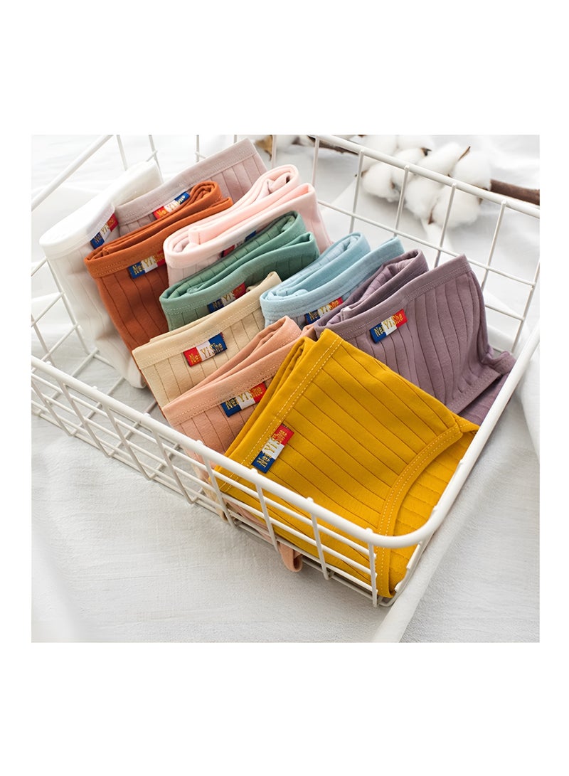 10 Pack Women Mid Waist Hipster Panties Multicolor - Image 5