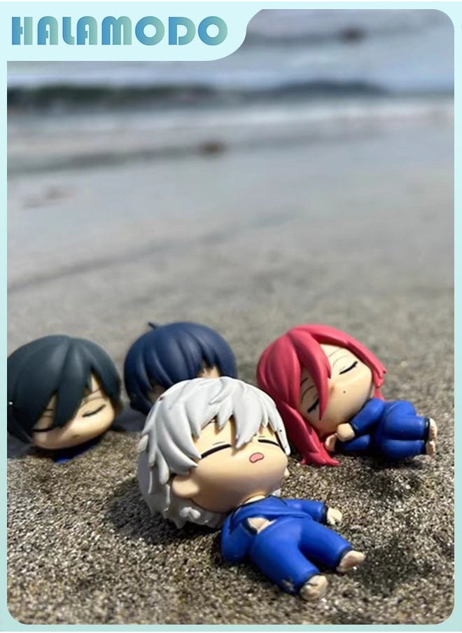 HALAMODO Mystery Box! Blue Lock 5-Piece  Chibi Sleep Set, Bachira, Nagi and Chigiri , Adorable Anime Nap Ensemble, Desk Ornament and Whimsical Birthday Gift 5cm  - Image 2