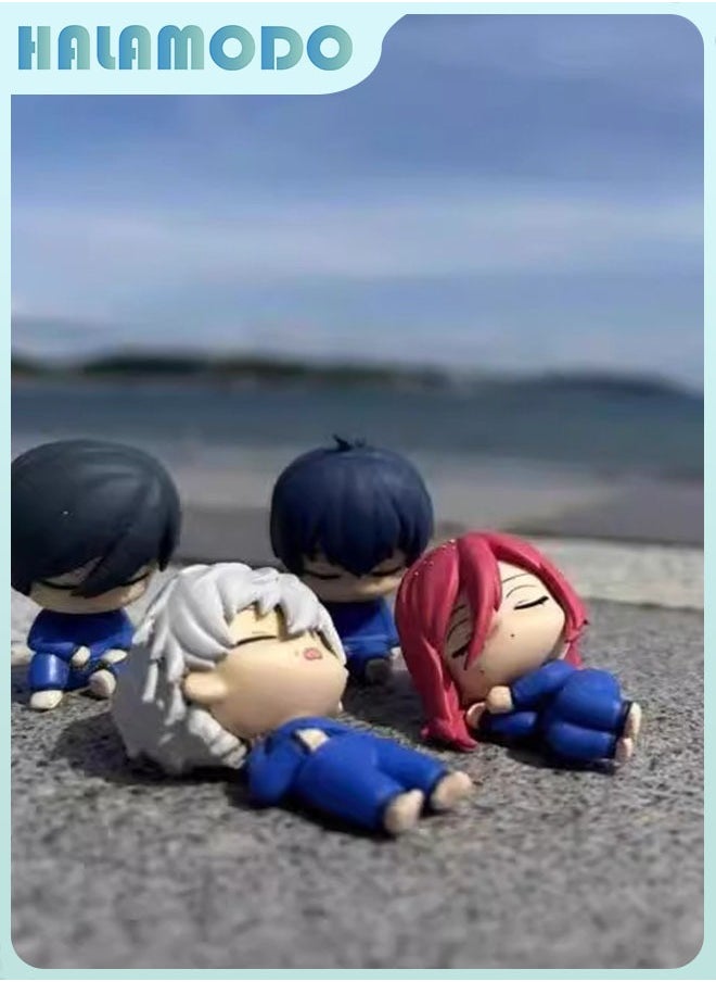 HALAMODO Mystery Box! Blue Lock 5-Piece  Chibi Sleep Set, Bachira, Nagi and Chigiri , Adorable Anime Nap Ensemble, Desk Ornament and Whimsical Birthday Gift 5cm  - Image 3
