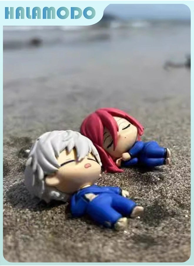 HALAMODO Mystery Box! Blue Lock 5-Piece  Chibi Sleep Set, Bachira, Nagi and Chigiri , Adorable Anime Nap Ensemble, Desk Ornament and Whimsical Birthday Gift 5cm  - Image 4