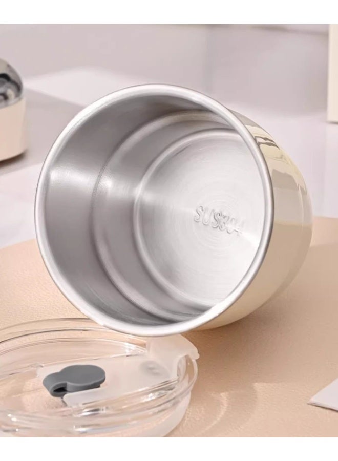 Coffee cup Travel escort cup 304 stainless steel high color carry water cup mug with lid suction cup - Image 2