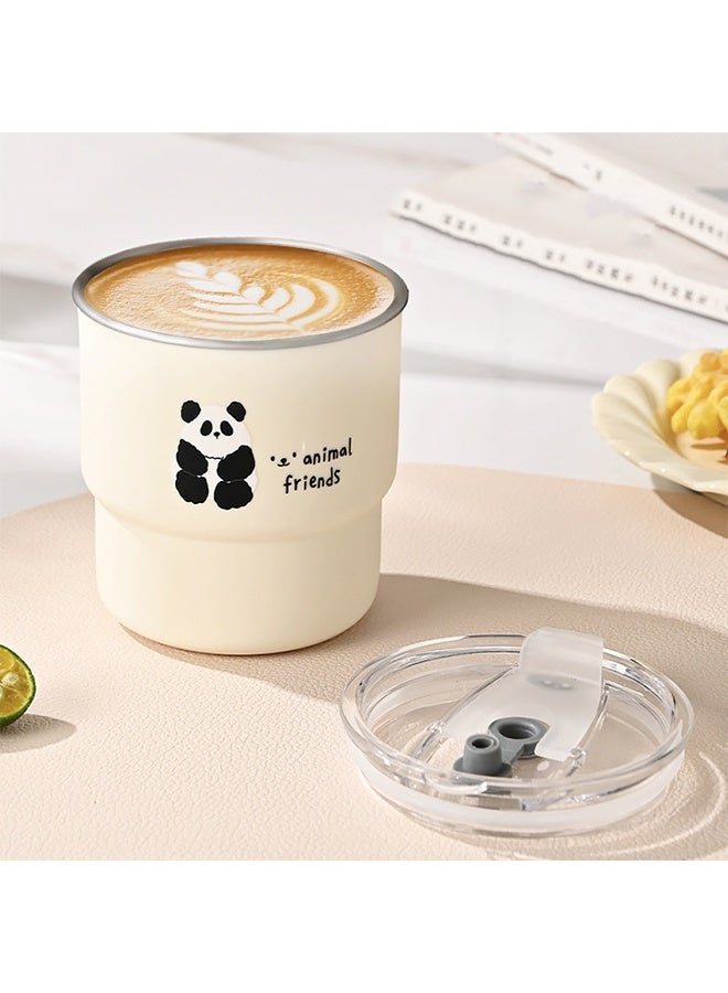 Coffee cup Travel escort cup 304 stainless steel high color carry water cup mug with lid suction cup - Image 3